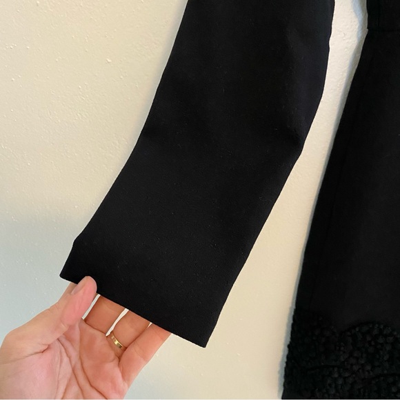 Orla Kiely Black Long Sleeve Wool Dress Size 6 EUC - Picture 10 of 13